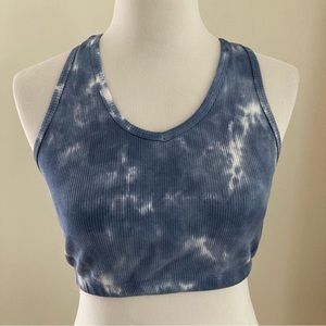 Zella Ribbed Bralette Tie-Dye M blue